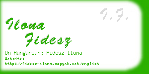 ilona fidesz business card